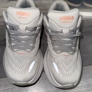 HOKA Bondi 8 Gray Sneakers